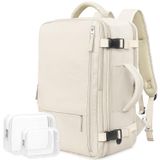 Mochila De Viagem Rinlist Airline Aprovada Pela Airline Beige