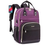 Mochila Lovevook Para Mulheres, Laptop, 15,6", Impermeável, Roxa