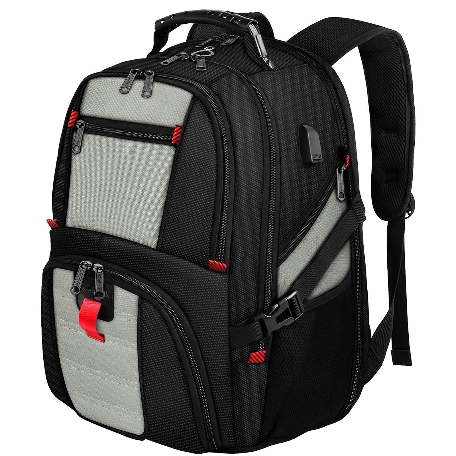 Mochila Para Laptop Yorepek 18.4 Com Porta De Carregador Usb Cinza