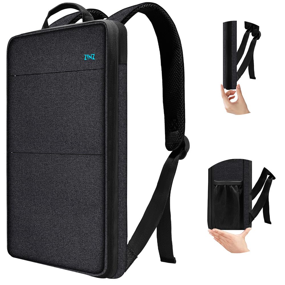 Mochila Para Laptop Zinz, Fina E Expansível, Resistente À Água, 13-14 Polegadas