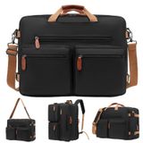 Mochila Para Laptop Molnia Expansível 3 Em 1 17,3" Impermeável Preta