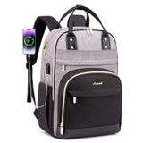 Mochila Lovevook Para Mulheres, Laptop, 15,6", Impermeável, Cinza