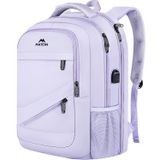 Mochila Matein Para Laptop Extra Grande De 18,4" Com Porta Usb Roxa