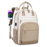 Mochila Lovevook Para Mulheres Fit 15.6, Laptop Anti-roubo, Bege