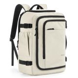 Mochila De Viagem Light Flight Beige 30l Com Compartimento Para Laptop 17,3
