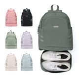 Mochila De Ginástica Coofay Pequena À Prova D&#39;água Com Compartimento Para Sapatos Feminina