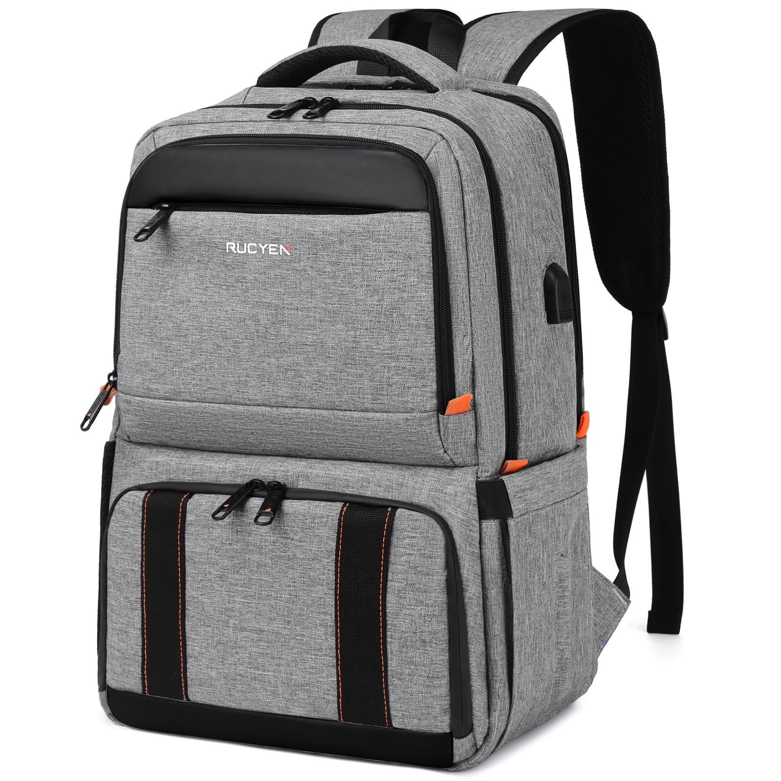 Mochila De Almoço Rucyen Insulated Cooler 15,6" Para Laptop Cinza