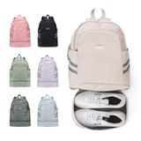 Mochila De Ginástica Coofay Pequena Impermeável Com Compartimento Para Sapatos