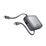 Carregador Portátil Vinko 10000mah De Carregamento Rápido Power Bank Cinza