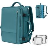 Mochila De Viagem Getravel Para Mulheres, Laptop De 17,3 Polegadas, Azul