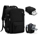 Mochila De Mão De Viagem Wonhox Impermeável Para Mulheres Preta