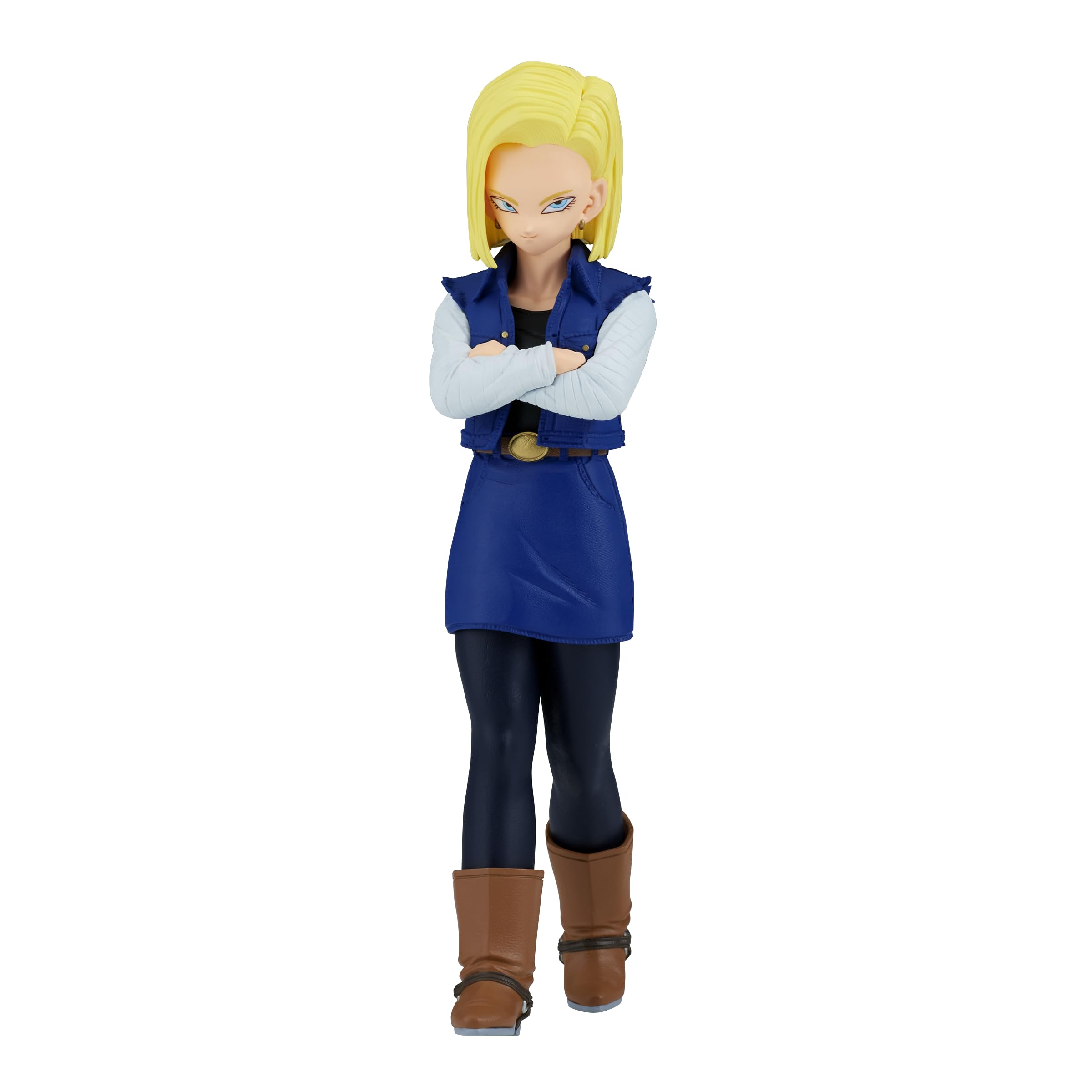 Figura Banpresto Dragon Ball Z Android 18 Solid Edge Funciona