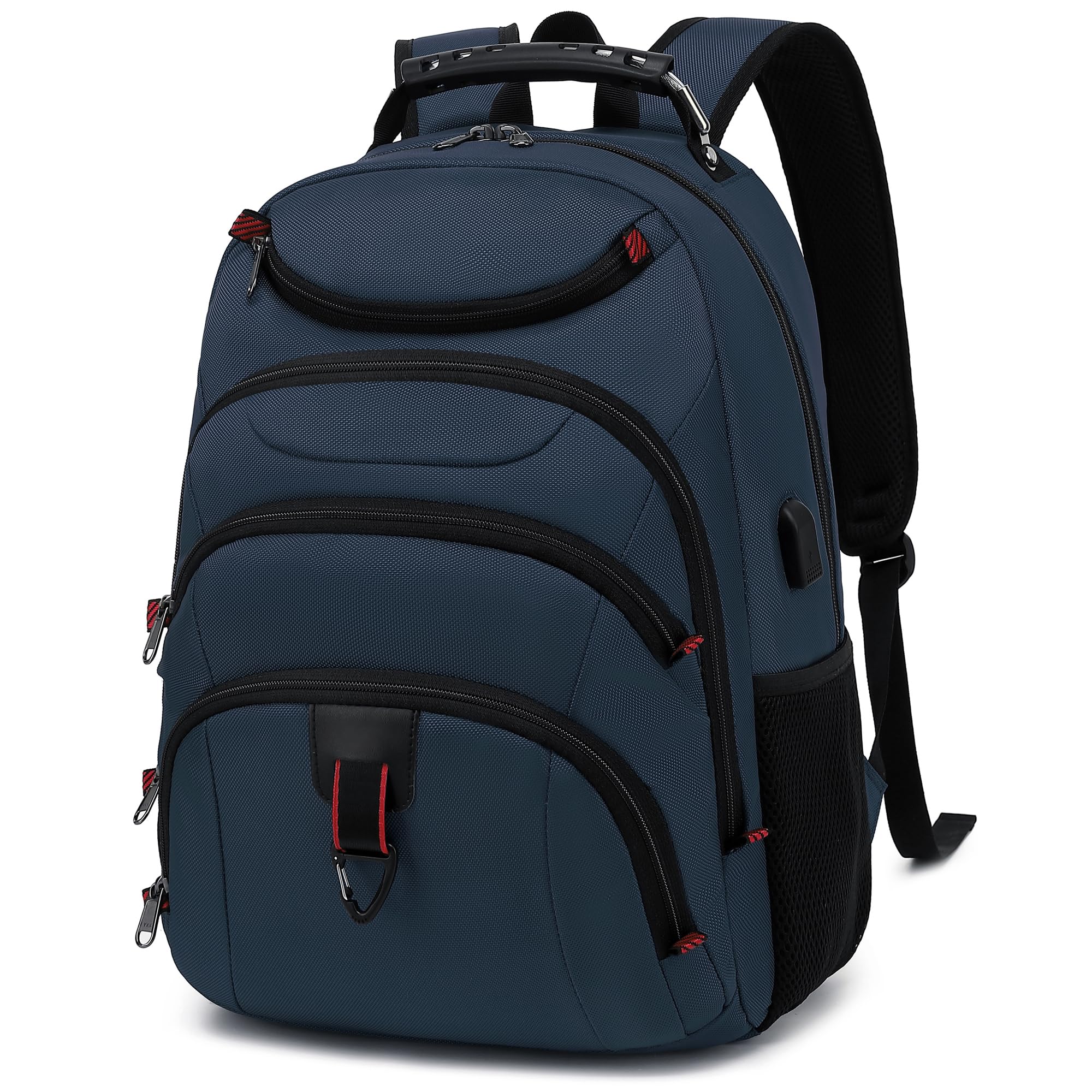Mochila Para Laptop Boavan Classic Navy De 15,6 Polegadas À Prova D'água