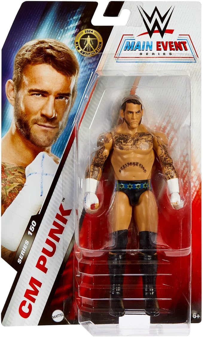 Boneco De Ação Wwe Main Event Series 150 Cm Punk 150cm - Carrefour