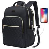 Mochila Para Laptop Modoker Acolchoada 15,6" Com Porta Usb Para Mulheres