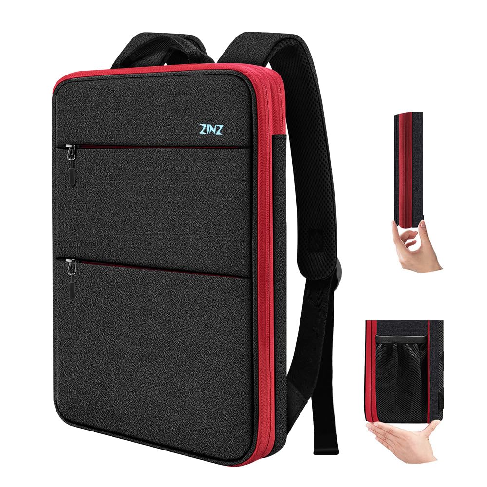 Mochila Para Laptop Zinz Slim &amp; Expansível De 15,6 Polegadas Com Porta Usb