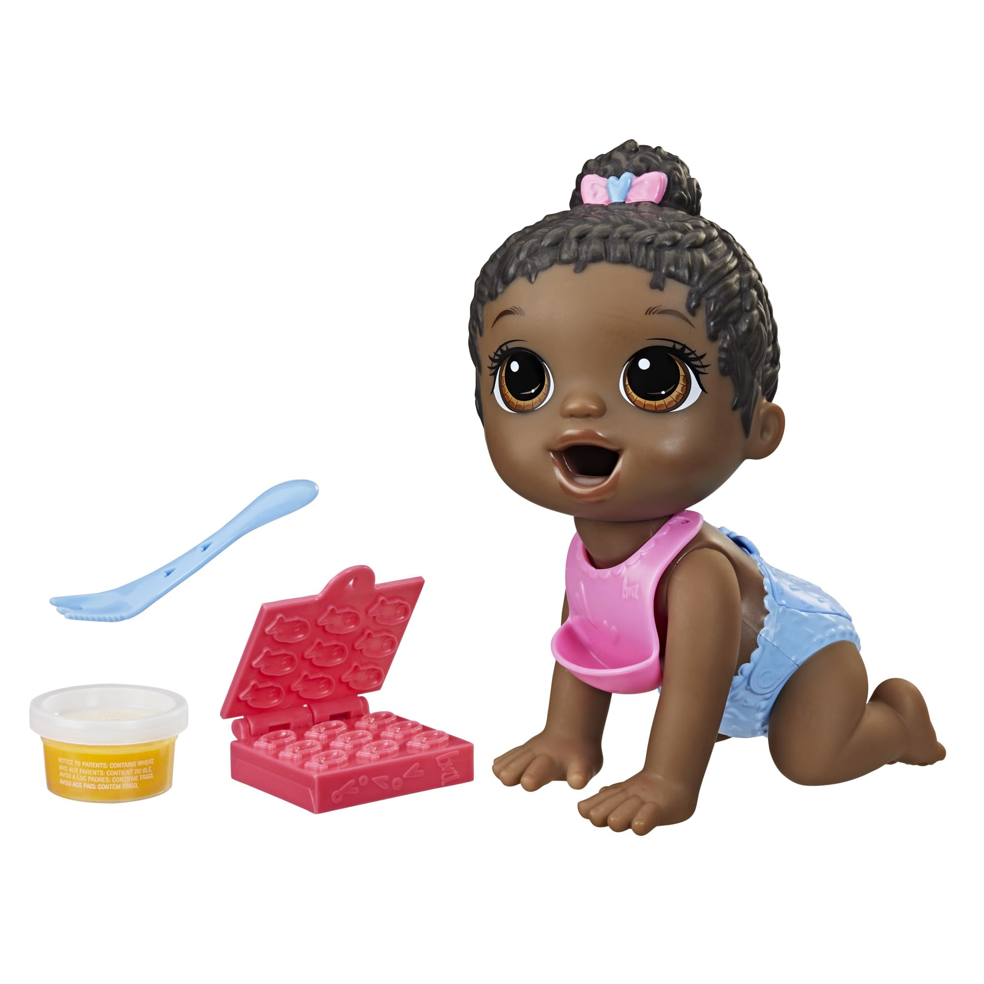 Boneca Baby Alive Lil Snacks Blkh Com Acessórios De 20 Cm