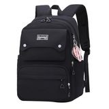 Mochila Jiayou Teen Girls Casual School Travel 26l Preta