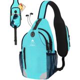 Bolsa Tiracolo Vpbage Para Homens E Mulheres Impermeável Preta