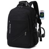 Mochila Fengdong Impermeável Para Laptop De Viagem 17,3" Preta