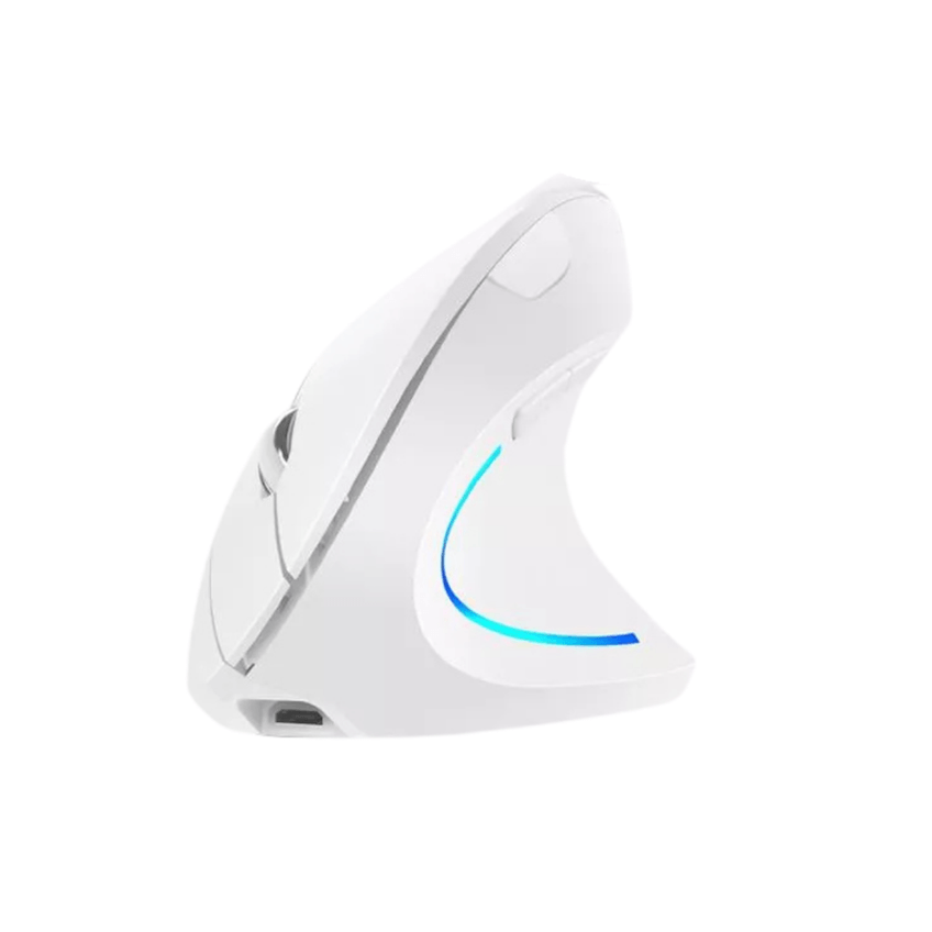 Mouse Vertical Sem Fio Wireless E Bluetooth Recarregavel Usb - imagem 4