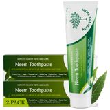 Pasta De Dente Neem Tree Farms, Sem Flúor, 100% Vegana, Pacote Com 2 Unidades