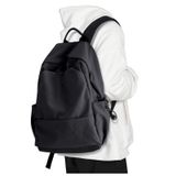 Mochila Uppack Preta De Nylon Impermeável Para Mulheres E Homens