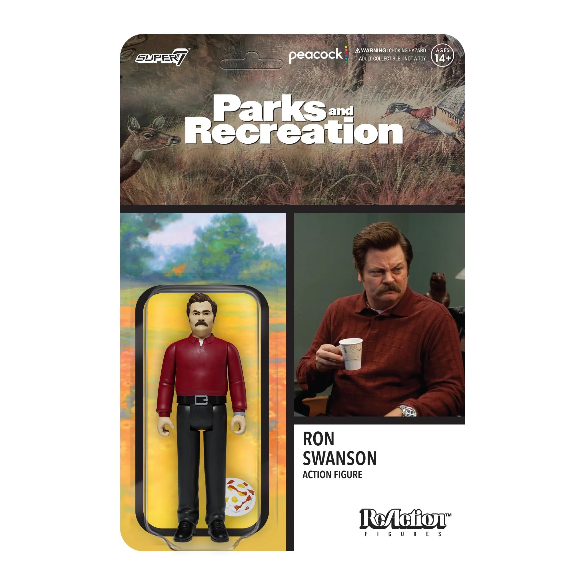 Figura De Ação Super7 Parks And Recreation Ron Swanson 3.75