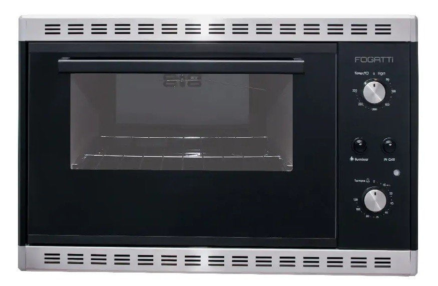 Forno 45l de Embutir Fogatti Preto/inox - Elétrico - Esi - 220v - 10055078.2