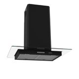 Coifa De Ilha Vidro Reto Black 4 E 5 Bocas 75cm - Fogatti