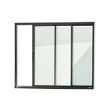 Janela Confort 2 Folhas Vidro Liso 120cm X 120cm Brimak Preto
