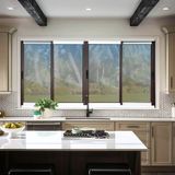 Janela Elite 4 Folhas Moveis 100 X 240 Vidro Reflex Mix Corten