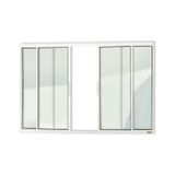 Janela Confort 4 Folhas Vidro Liso 100cm X 150cm Brimak Branco