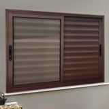 Veneziana Elite 3 Folhas Moveis 100 X 120 Vidro Liso Corten