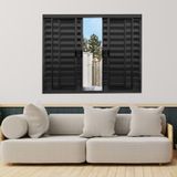 Janela Veneziana De Alumínio 6 Folhas 100 X 200cm Modular Esquadrias Bergamo Preto