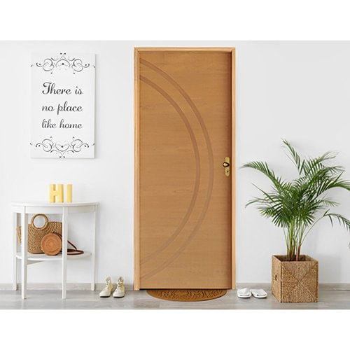 Kit Porta De Madeira 210x72cm Batente 14cm Fechadura Taco De Golf Externo Concept 11 Hale Esquadrias Imbuia