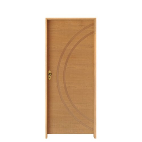 Kit Porta De Madeira 210x72cm Batente 14cm Fechadura Taco De Golf Externa Concept 11 Hale Esquadrias Imbuia