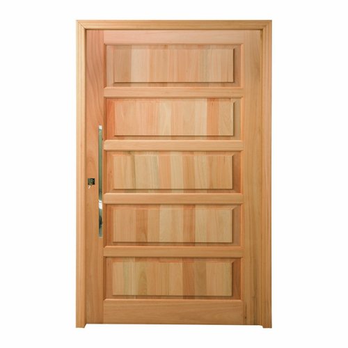 Porta Pivotante Maciça 214x107cm Eucalipto Pp01 Cruzeiro Portas Nude