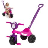 Carrinho Infantil Kemotoca Com Haste - Passeio E Pedal Divertido