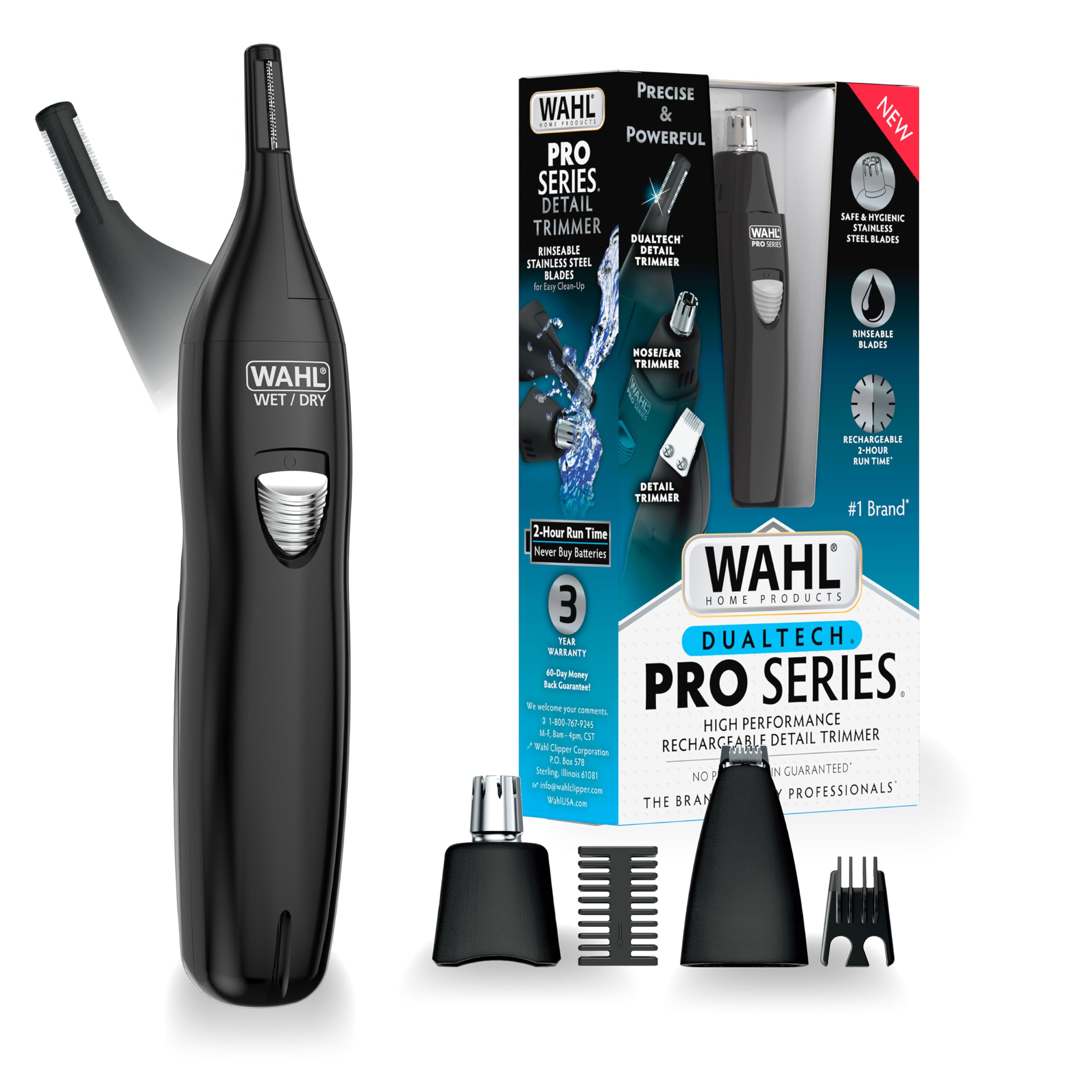 Aparador Wahl Pro Series® 3025656 Para Cabelos De Sobrancelhas, Orelhas E Nariz