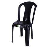 Cadeira De Plastico Bistro Preto Sem Braço - Duo