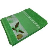 Toalha De Banho Infantil Verde Dino Ponto Cruz Faap 70x110cm