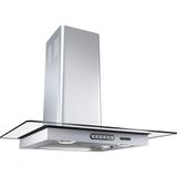 Coifa De Parede Vidro Reto Slim Inox 4 E 5 Bocas 70cm Fogatti 110v