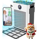 Purificador De Ar Freshdew H14 True Hepa 2300 Pés² Com Controle Wifi