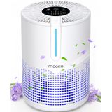 Purificador De Ar Mooka H13 Hepa Filtro 40m² Com Usb Para Quarto