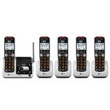 Telefone Sem Fio At&amp;t Bl102-5 Dect 6.0 Com 5 Aparelhos Com Secretária Eletrônica