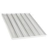 Assadeira 58x70 2,5cm Pao Frances 6 Ondas Perfurado Aluminio 0,5mm - Imeca