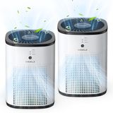 Purificadores De Ar Chivalz, Pacote Com 2 Unidades Para Quarto, Filtro Hepa Verdadeiro
