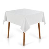 Toalha Mesa Quadrada Tilia 140x140cm Branco Karsten