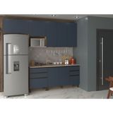 Cozinha Completa Bartira Cristal Com 7 Portas, 5 Gavetas, 4 Prateleiras